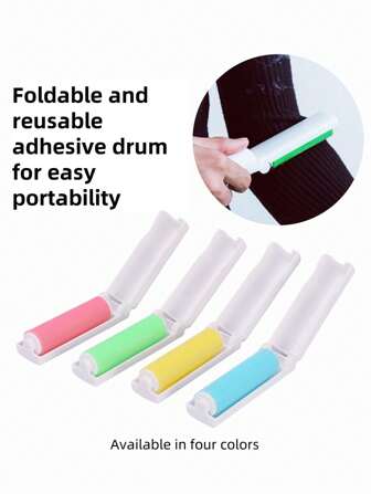 1 قطعة لفافة نزع الزغب القابلة لإعادة الاستخدام والغسيل ،متوفرة بالعديد من الألوان، لفافة القطن الناعم القابلة للطي، صغيرة وقابلة للحمل، يمكنها إزالة الزغب والشعر الحيواني بسهولة