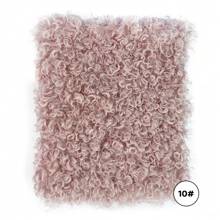 1 pieza Tela de rizos de oveja premium suave de 50 cm x 82 cm, material para el cabello de muñecas de peluche, tela artesanal para ropa DIY
