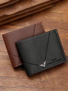 1-3pcs "Luxury Business PU Short Wallet" - Large Capacity Multi-Card Slots + Coin Pouch, Men's Portable Card Case + Photo Window, Ultra Thin Bi-Fold Design, Credit Card/ID Card Layered Storage, "Father's Day Gift Choice", Fashion Matte Finish Soft Wallet, Ideal Gift For Men's Birthday Or Partner, Fashionable Style For Young Men And Women