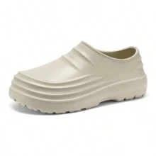 Perforated Casual Clogs For Men, New Design Thick Sole Waterproof Non-Slip Chef Shoes For Work, Cross-Border Overseas Casual Sandals