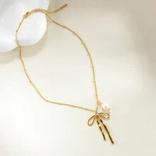 1pc Gold Sports Ball Pendant Necklace, Football Basketball Volleyball Ping Pong Rugby Box Chain, Unisex Fan Jewelry Gift - Gold - View 9