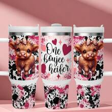 1 件 High Altitude Bull 保温杯，40 盎司不锈钢保温杯，随行杯，双层真空保温旅行杯，个性化设计，双层保温，适合家人和朋友返校礼物 - 彩色 - 查看 10