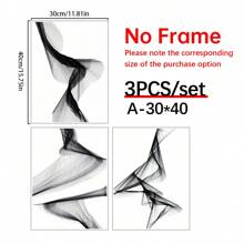 3pcs/Set Nordic Black And White Abstract Art Canvas Posters For Home Decor - Perfect For Hotel, Living Room, Bedroom - Frameless Wall Pictures For Stylish And Elegant Decor, Modern Western Home Decor , Posters For Room, Maximalist Wall Decor , Funky Room Decor Aesthetic, Room Decoration Stuff