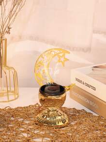 1个拉玛香炉，现代简约创意桌面装饰空气净化香炉，星形灯笼设计，适合开斋节/冬至 - 彩色 - 查看 12