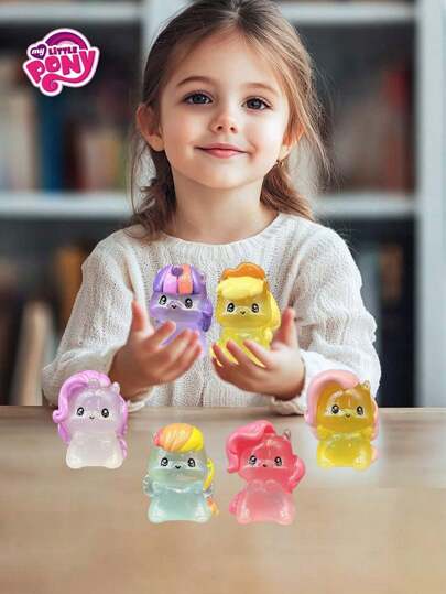 MY LITTLE PONY 1/2/3/6 件套可爱卡通摆件，手绘桌面装饰，夜光效果，家居/办公装饰，节日/圣诞节/情人节/生日礼物，送给朋友的理想礼物