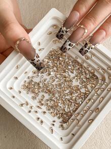 50Pcs/Pack Assorted Rhinestones, Heart & Diamond Shaped Flat Back Crystal Nail Art Decorations, Super Glitter, Suitable For Nail Salons & Personal Use Nail Supplies Nails Nail Charms Nail Gems