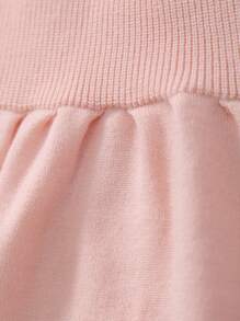 Baby Mädchen Süße gestrickte Rüschen Schnappverschluss Romper, Frühling/Sommer