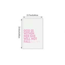 1/3 piezas Imágenes de arte de pared cristiano moderno Impresiones de lienzo con citas bíblicas Póster de citas religiosas de color rosa con estética femenina para decoración de dormitorio, sala de estar o dormitorio universitario Decoración de pared sin marco