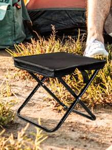 1 pezzo Sgabello portatile da 10" nero o rosso, ultra leggero, sedia pieghevole, sgabello per pesca, campeggio, escursionismo, viaggi, picnic, barbecue all'aperto, giardinaggio