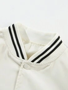 Classic Baseball Uniform, Men's Casual Baseball Jacket, Suitable For College Coat, Spring And Fall, Suitable For Daily Outdoor Activities