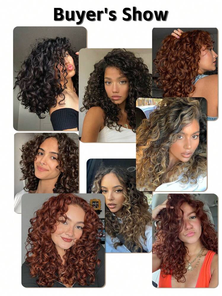 1 Pc 16 Inch Synthetic Heat Resistant Curly Extensions Hair Black Brown Chocolate Rust Brown Blonde Burgundy Multi-Colour Spiral Fashion Curly Wave Loose Wave Crochet Braids Hair High Temperature Loose Wave Curly Braiding Hair Extensions For Women Daily Holidays Party And Christmas Music Festival Carnival New Year Gifts Used Braided Hair Woven Extension Hair - Multicolor - View 3