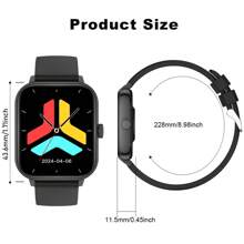 1pc Unisex Silicone Sports Smart Watch, Calling, Step Counting, Calorie, Distance Tracking, Multi-Sport Modes, Alarm, Call & Message Reminder, 2.01" Full-Touch HD Display, Compatible With Android & IOS