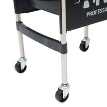 Salon Barber Hairdressing Trolley Hair Colouring Spa Cart Rolling Storage Drawer Back To School Dormitory Storage - Black - View 4