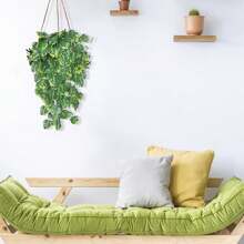 1/3 Piezas Plantas artificiales con hojas de caparazón de tortuga para colgar en la pared, enredaderas falsas de plástico para decoración de boda DIY, corona, decoración para sostener la muñeca de la novia, decoración de coche de boda, decoración de arco del dintel, decoración del hogar, comedor, dormitorio, florero, materiales de decoración de fiesta de cumpleaños, regalos de Año Nuevo