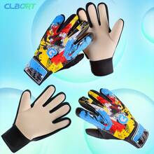 Soccer Goalkeeper Gloves, Graffiti Design Goalkeeper Gloves, Strong Grip Goalkeeper Gloves, Non-Slip Soccer Goalkeeper Gloves