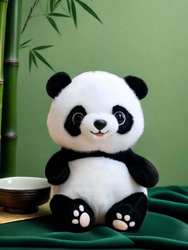 1 Stück 22cm süße Panda Puppe: Eine beliebte Ausstellungspuppe, ideal als Geburtstagsgeschenk, Hochzeitsdekoration Souvenirs, süße Simulationspanda-Puppen, Greif-Puppen, Wurf-Puppen, Geburtstagsgeschenke, Partys, Partysurprisen, Halloween, Karnevalsdekoration Anhänger