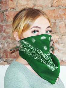 2pcs/Set Paisley Printed Bandana & Fashion Bandana Multicolor Bandana & Bohemian Style Beaded Bracelet Set Paisley Printed Bandana & Fashion Bandana Gift For Party Gift, Bachelor, Party, Daily Wear