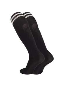 1 Pair Kids Striped Over-The-Knee Sports Socks, Moisture-Wicking Breathable Football Socks, Suitable For Children Basketball Football Training, Running Outdoor Activities - Multicolor - View 23