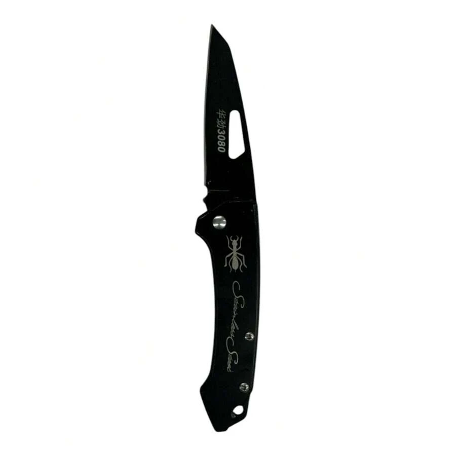 Folding Tactical Pocket Knife With Clip - Silver - View 1