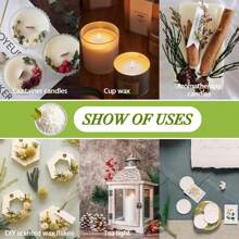 Sukh Soy Wax Flakes For Candle-Making - Natural Soy Wax Pure Soy Wax Candle Making Soy Wax Chips Candle Making Wax Supplies For Candle Making Container Candles - Beige - View 5