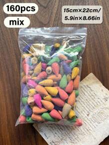 160pcs, Backflow Incense, Natural Waterfall Incense For Backflow Incense Burner, Perfect Yoga Gift, Brings Relaxing Aroma With Soothing Scent, Natural Waterfall Incense Cone, Home Backflow Cone, For House Air Freshener, Meditation, Yoga, Home Or Office Purification - Backflow Incense - View 14