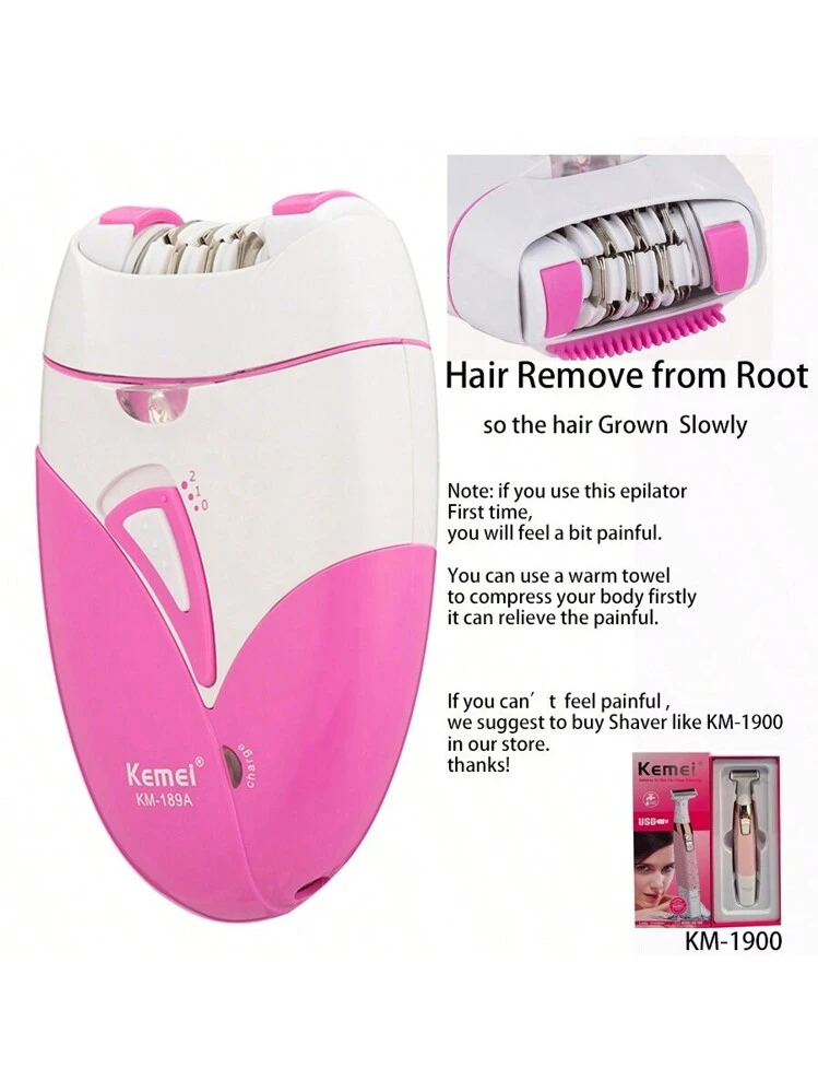 KemeiブランドKM-189A電気式脱毛器、女性用ヘアリムーバーマシン、ヘア