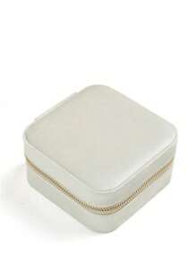 Boîte de rangement rond personnalisé avec fermeture éclair, sac de transport pour fleurs et texte, boîte de rangement en velours pour bijoux Saint-Valentin, boîte de rangement portable et compacte pour bijoux, nouvelle boîte de rangement portable ronde pour bijoux, boîte de rangement en velours pour bijoux de voyage, petit écrin rond portable de style coréen pour boucles d'oreilles, colliers, bagues et ongles, boîte de collection pour bijoux antioxydante