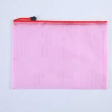 5pcs/Set Mesh File Folders - Waterproof Storage Pouches With Secure Zippers And Reinforced Seams, Ideal For Organizing Office, School Supplies, Pens And Accessories - Perfect For Travel, Commuting And Everyday Use,Back To School,School Supplies