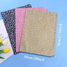 10pcs Handmade Craft Leopard Pattern Tissue Paper Perfect For Birthday Parties & Christmas And New Year Holiday DIY Crafts Party Supplies,Valentine's Day Mother's Day Gift Packaging