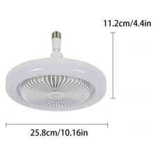 "Ventilador de Techo LED 2 en 1 con Diseño Compacto y Moderno" - Blanco - Ver 4