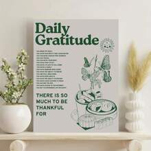 1PC Framed Inspirational Canvas Art, Minimalist Wall Decor, Modern Positive Energy Artwork For Office, Study, Or Bedroom, Great Gift For Wellness Enthusiasts