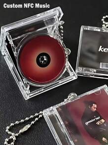 1pc Custom Photo Mini Album CD Keychain With NFC – Play Your Favorite Spotify Song Instantly – Personalized Music Gift, Music Lover Keychain CD Album,Valentine's Day Custom Photo Wedding Gift Keychain,School Supplies,Back To School,School Gift,For Office,For School,For Classroom,For Teacher Gifts,For University,For Colleague,For Dorm Rooms,For Teacher,For Boys And Girls,For Teenagers,Junior High School Students,Middle School Students,High School Senior High School Students,College Students,University Students,Freshman,Sophomore,Underclassmen