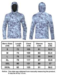 Sudadera de protección solar UPF 100+ de primavera y verano RIIIPO para hombres con tecnología de detección UV, camisa de pesca de rendimiento, cuello redondo, absorción del sudor activa, secado rápido, transpirable, estiramiento en 4 direcciones, ligera, resistente a las arrugas, mangas largas extendidas, protector solar para deportes al aire libre, con agujeros para los pulgares, limpiador de lentes de microfibra incorporado, apto para la playa, navegación, senderismo, caza, deportes acuáticos - Celeste - Ver 10