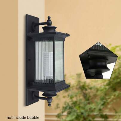 HYYKJ-US Modern Garden Wall Light Outdoor Fixture External Vintage Lantern Wall Lamp