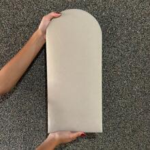 Kit Of 15 Cloud Headboards Upholstered Box Bed Modular Board 45x20 In L - Beige - View 2
