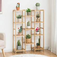11 Tiers Bamboo Plant Stand For Indoor Plants Multiple, Plant Shelf Flower Pots Holder, Storage Organizer Rack Outdoor Plant Display Rack For Living Room Patio Balcony Garden (11-Tier)