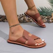 Women's New Fashion Thong Sandals, Summer Outdoor Comfort Strap Flat Slippers
