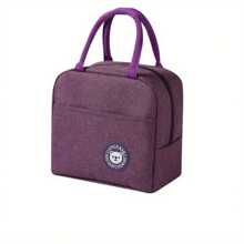 1pc Portable Lightweight Tote Insulated Bag Lunch Bag Outdoor Picnic Bag, Bento Bags For Students, Beach Carrying, Keeping Food Fresh, Multi-Kinetic Work And Outdoor Camping Bento Bags, Leisure Style