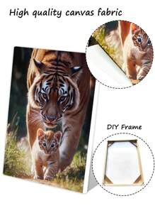 1Pc Custom Picture Print On Canvas With DIY Frame,Suitable For Wall Decoration Wedding Or Home Decor Gift For Friends And Family Customize Pictures Of People Scenery Lovely Pets And Daily Life. Anniversary Of Friends, Valentine's Day, Mother's Day, Birthday, Children's Day, Unique Ideal Gifts For Her Boyfriend,Girlfriend For Valentine's Day,For Anniversaries,For Weddings Living Room,Home