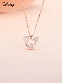 1 Piece Necklace, Cute And Fashionable, Zirconia Pendant Clavicle Chain, Women Girls Daily Wear Jewelry Fashion, Autumn Fashion, Casual, Retro, Old Style, Simple, Simple Custom, Personalized, Unique Ideal Gift For Girlfriend, Mother, Family, Friends, Daughter, Her, Grandparents, Suitable For Anniversary, Birthday, Daily Wear, Prom, Mother's Day, Valentine's Day, Graduation Ceremony, Wedding, Valentine's Day Gift