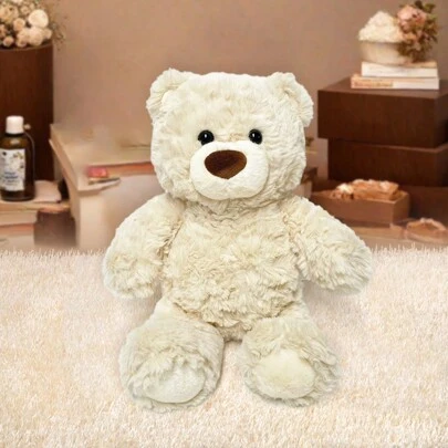 Miniso Gifford Bear Series Sitting Teddy Bear - Khaki, Soft And Cuddly Companion, Ideal Gift For All Occasions, Good Choice Of Valentine's Day Gifts(1 PC)