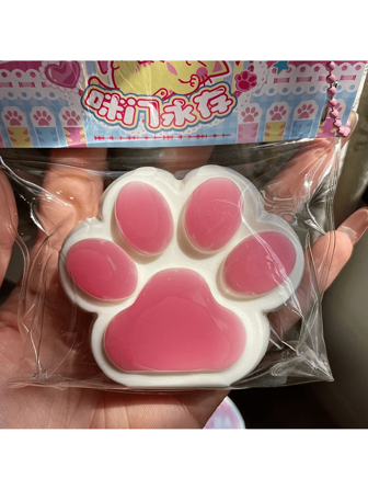 新款葡萄猫爪挤压减压玩具，抗压力水果橙子猫爪软粘土感觉缓解玩具