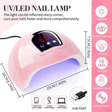 LIMEGIRL Gel Nail Polish Kit With U V Light And Drill , U V LED Nail Dryer Lamp Curing Gel Nail Polish Set Popular Poly Gel Nail Kit ,Top Base Coat Nail Art Professional Gel Manicure Kit, DIY At Home Gifts For Women