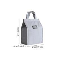 1 szt. Duża pojemność, gruba, izolowana torba piknikowa, przenośna torba termiczna, wielofunkcyjna torba na lunch do użytku na zewnątrz, świetny prezent do domu, na kemping, w podróż, do biura, do szkoły, na Boże Narodzenie, na Halloween, do organizera