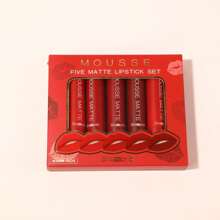 Lápiz labial Mousse Matte 5 uds Set Gentle Pink - Warm Reds - Ver 1