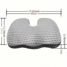 1pc/2pcs Mesh Car Booster Seat Cushion, Innovative Honeycomb Wedge Memory Foam Seat Pad, Enhanced Breathability And Support, Car Cushion For Relieving Buttock Pain, Suitable For Car, RV, Office Chair, Sofa