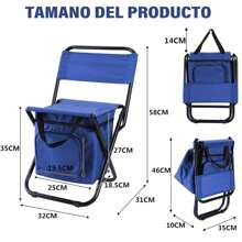 SHIXIONG Silla de Pesca, Silla Portatil con Bolsa enfriadora, Sillas Plegables Camping para Acampar, Pesca al Aire Libre, Senderismo (Verde)