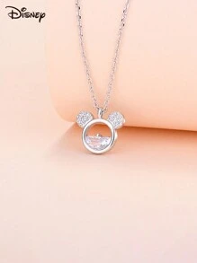1 Piece Necklace, Cute And Fashionable, Zirconia Pendant Clavicle Chain, Women Girls Daily Wear Jewelry Fashion, Autumn Fashion, Casual, Retro, Old Style, Simple, Simple Custom, Personalized, Unique Ideal Gift For Girlfriend, Mother, Family, Friends, Daughter, Her, Grandparents, Suitable For Anniversary, Birthday, Daily Wear, Prom, Mother's Day, Valentine's Day, Graduation Ceremony, Wedding, Valentine's Day Gift