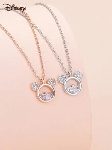 1 Piece Necklace, Cute And Fashionable, Zirconia Pendant Clavicle Chain, Women Girls Daily Wear Jewelry Fashion, Autumn Fashion, Casual, Retro, Old Style, Simple, Simple Custom, Personalized, Unique Ideal Gift For Girlfriend, Mother, Family, Friends, Daughter, Her, Grandparents, Suitable For Anniversary, Birthday, Daily Wear, Prom, Mother's Day, Valentine's Day, Graduation Ceremony, Wedding, Valentine's Day Gift