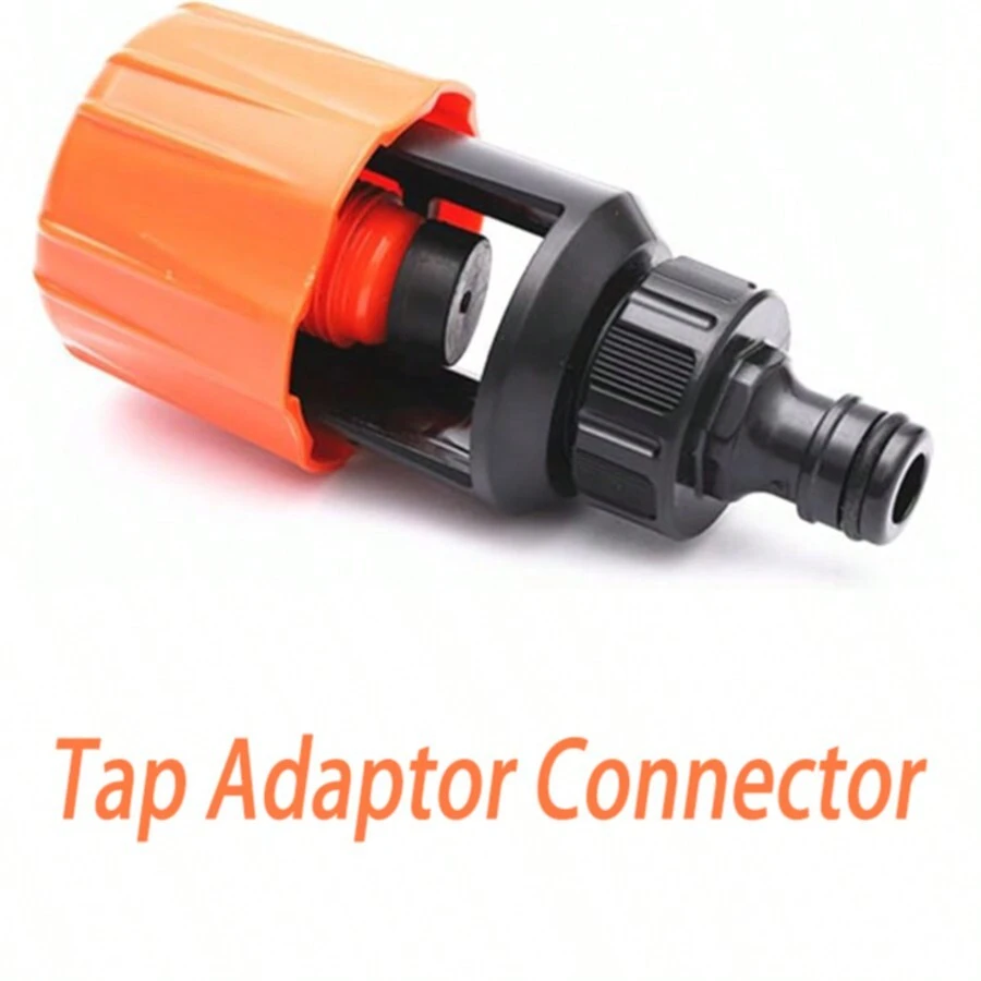 Tap Adaptor Connection,Tap Hose Adapter For Kitchen Sink Universal For Kitchen Screwed Tap To Garden House Pipe - 亮橙色 - 查看 1